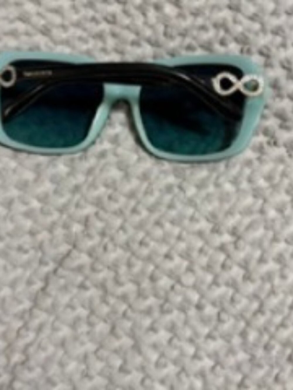 NEW : Tiffany TF 4110B Sunglasses 80559S Black/Blue 55-17-135 With Case - Picture 5 of 9
